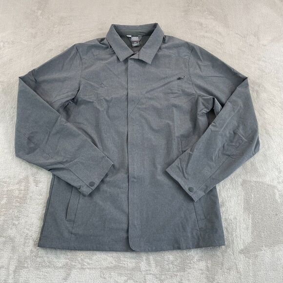 Outdoor Research Prologue Travel Jacket Men Medium Grey DWR Zip Up Gorpcore NWOT